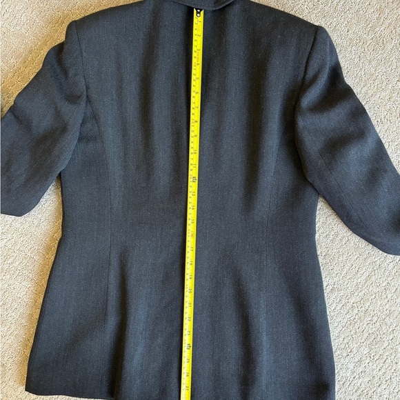 Lauren Ralph Lauren Blazer Charcoal 100% Wool Women's Size 8 - Picture 9 of 10